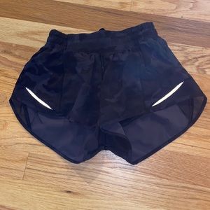 black camo lulu shorts